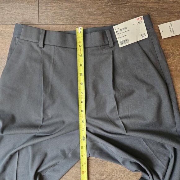 💫NWT Uniqlo Women's Dark Green EZY Tucked Ankle Length Trouser Pants Size M - Picture 9 of 15